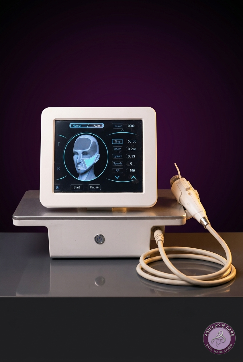 HIFU face tightening equipment at Ashu Aesthetic Wellness